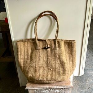 J Jill Elegant Woven Jude Tote Bag